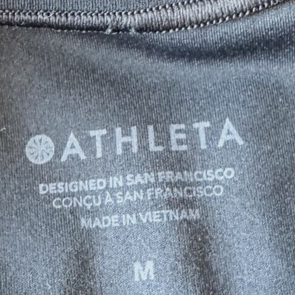 Athleta, Black Transcend Open Back Tee, Women’s Medium, Activewear - Picture 6 of 9